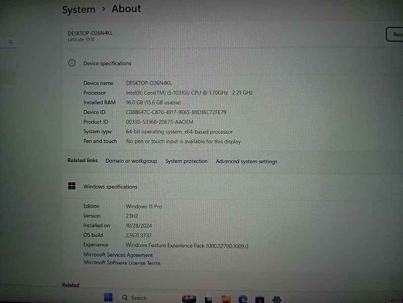 Dell latitude core i5 10th generation 5