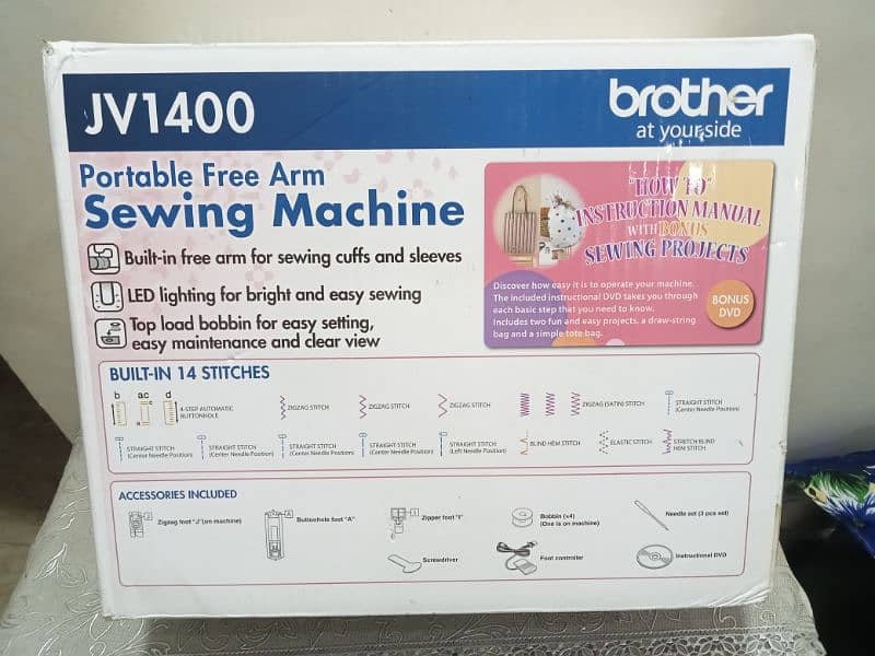 Orignal Brother sewing machine MODEL  JV1400 electric plastic body 5