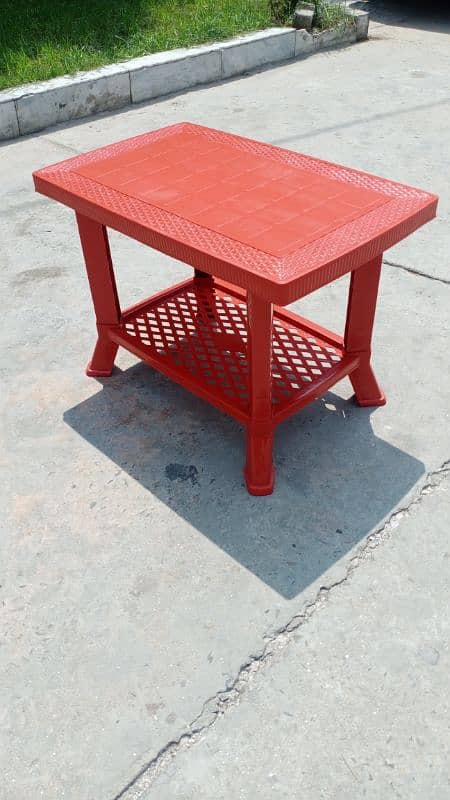 Plastic chair and table 2