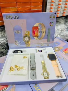 Smart watch +  watch + Artificial jewellery  For girls