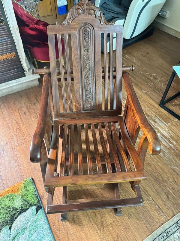 wooden rocking chair 2