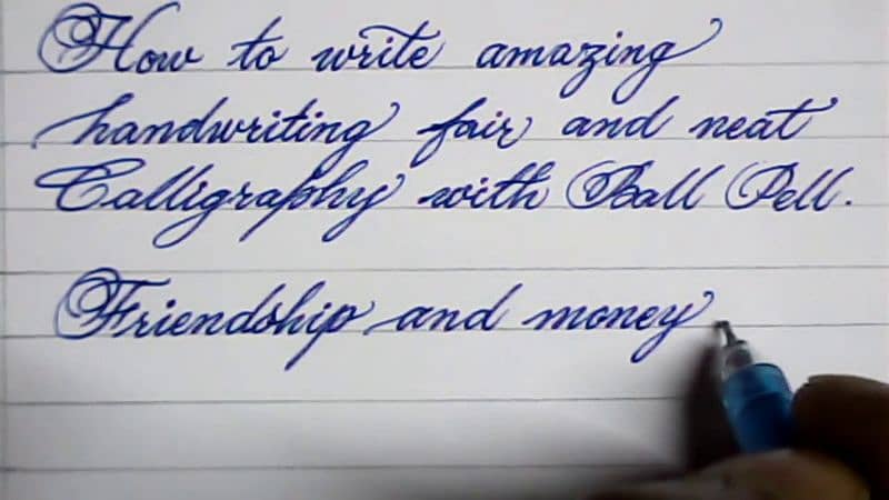 Handwriting assignment work 1