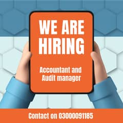 We are hiring accountant and audit manager in our company