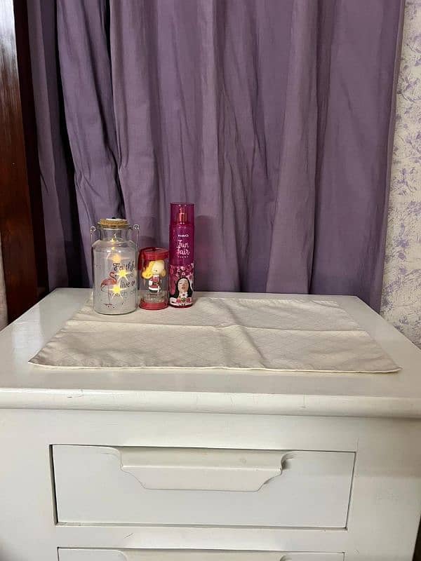 kids Furniture Single Bed,Side Table,Mirror Drawer Solid Wood 2