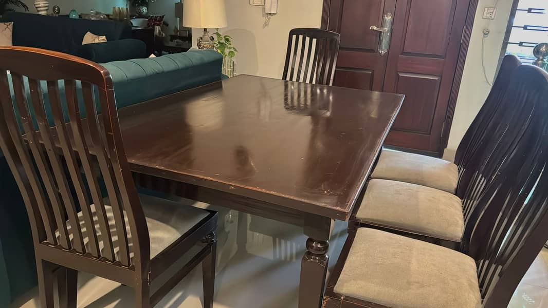 Dining table / 8 seater dining / wooden dining / shesham wood dining 1