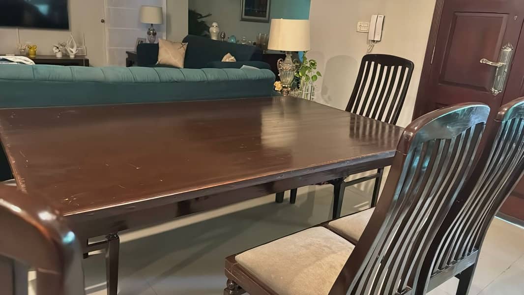 Dining table / 8 seater dining / wooden dining / shesham wood dining 3