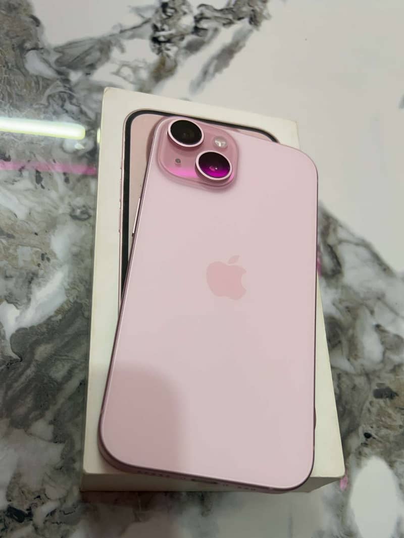 Apple iPhone 15 Pink JV 128GB With Original box and cable 0