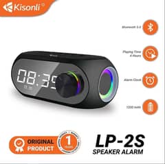 KISONLI LP-2S RGB SPEAKER ALARM CLOCK BLUETOOTH 5.0 TF-CARD FOR MOBILE