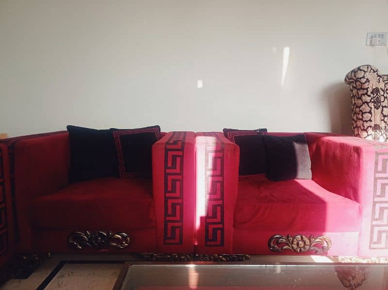 5 seater covered sofa 1