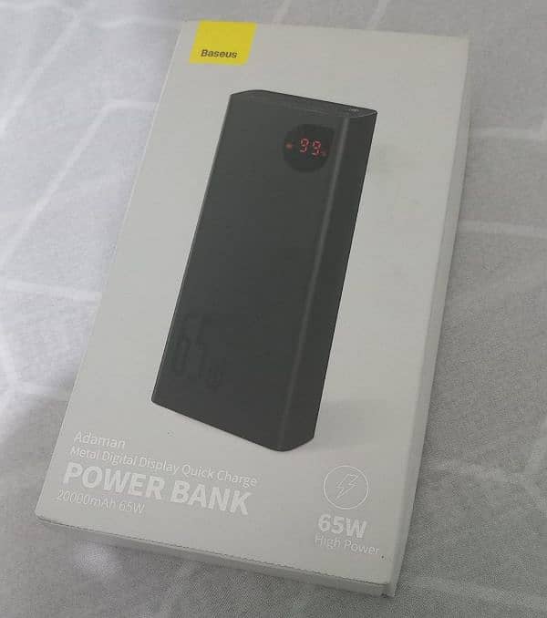 Baseus 65 W 20,000 mah power bank 0