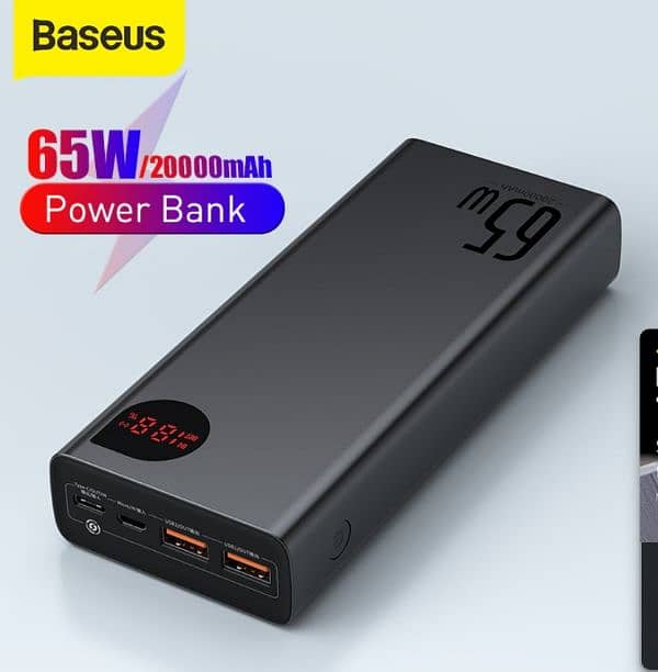 Baseus 65 W 20,000 mah power bank 1