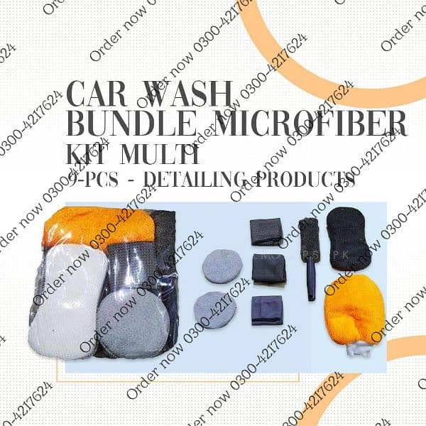 7Pcs 3" car Polishing Buffing Pad Kit Drill Adapter Car Polisher Buff 1