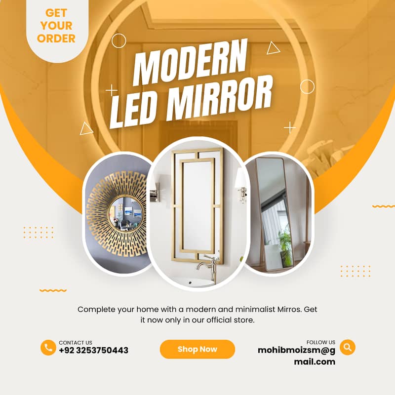 LED Mirror/Bathroom Vanity Mirror/Looking Glass with Touch Sensor LED 0