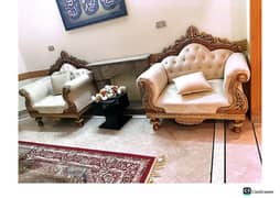 Sofa Set with dining & side table for sale