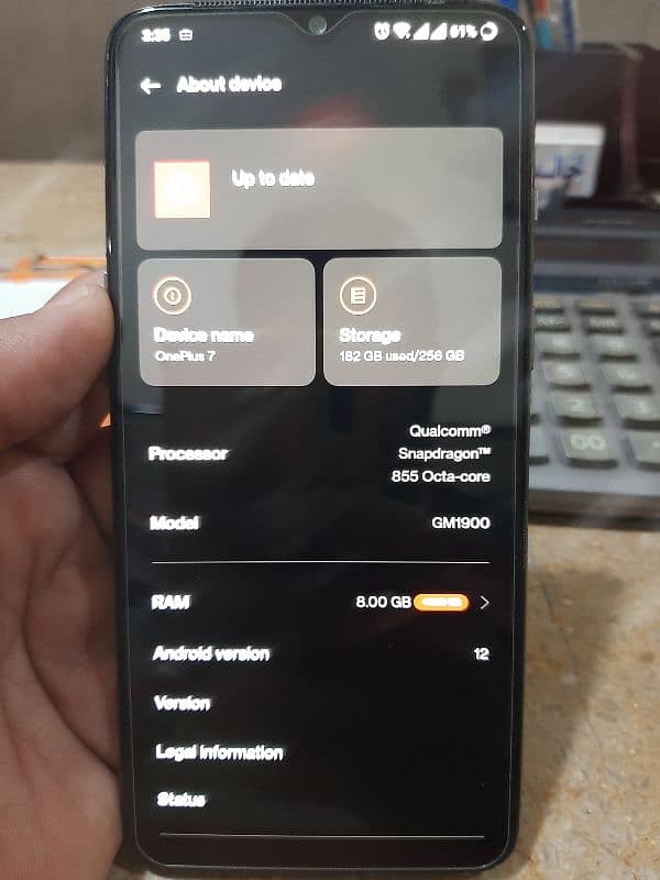 One plus 7 8gb 256gb pta approved dual sim 7