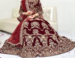 bridal dress,barat dress, wedding dress,red barat dress, barat lehenga