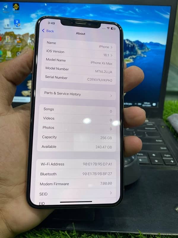 I phone xsmax Fuctary unlock 256gb 3