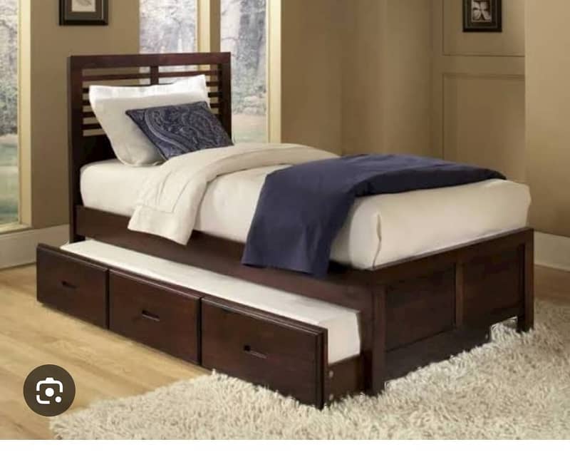 bed set / king size bed / double bed / poshish bed / bed / side table 11