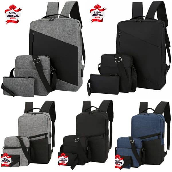 3 pcs High Quality Imported Laptop Bag 9