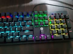 Hp Mechanical Gaming Keyboard (RGB Lights)