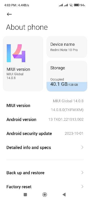 redmi note 10 pro 8/128 3