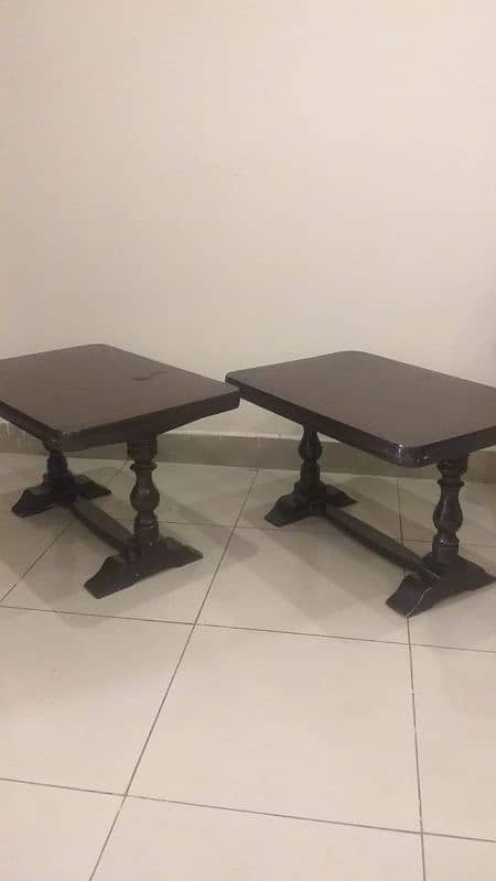 Wood 3 PC table set 3