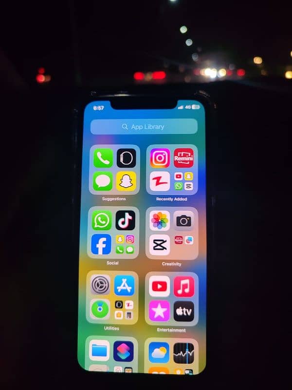 Iphone x 265 GB PTA approved with Box and Charger 0