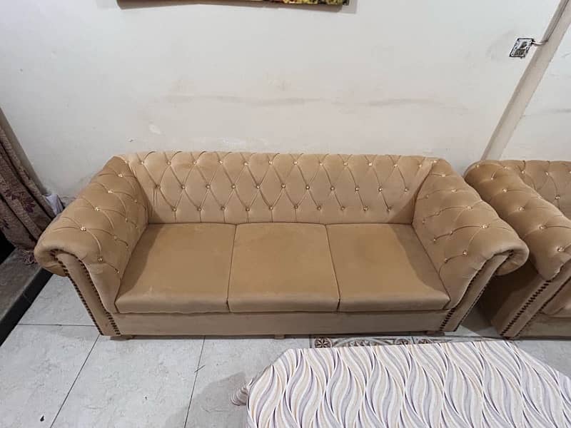 Sofa Set, Sofa 1 2 3 + 2 tables 1