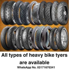 Brand New Heavy Bike Tires - Never Used - ALL heavy bike tyers are av