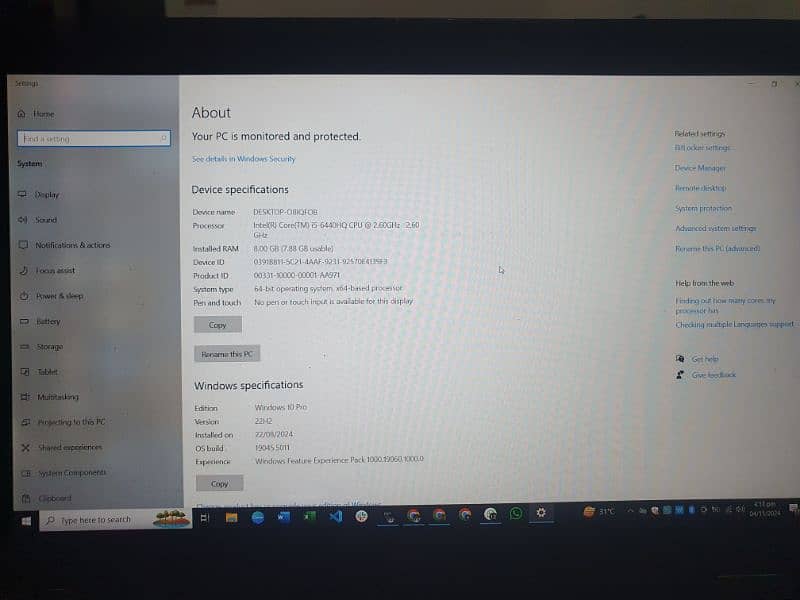 Dell Latitude 5480 - 8GB 512GB i5 6th Gen 4