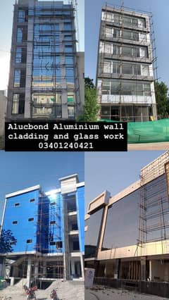 Wall,Cladding,Aluminum,spider,ACP, Curtain,Panel,12mm,Glass, Aluco