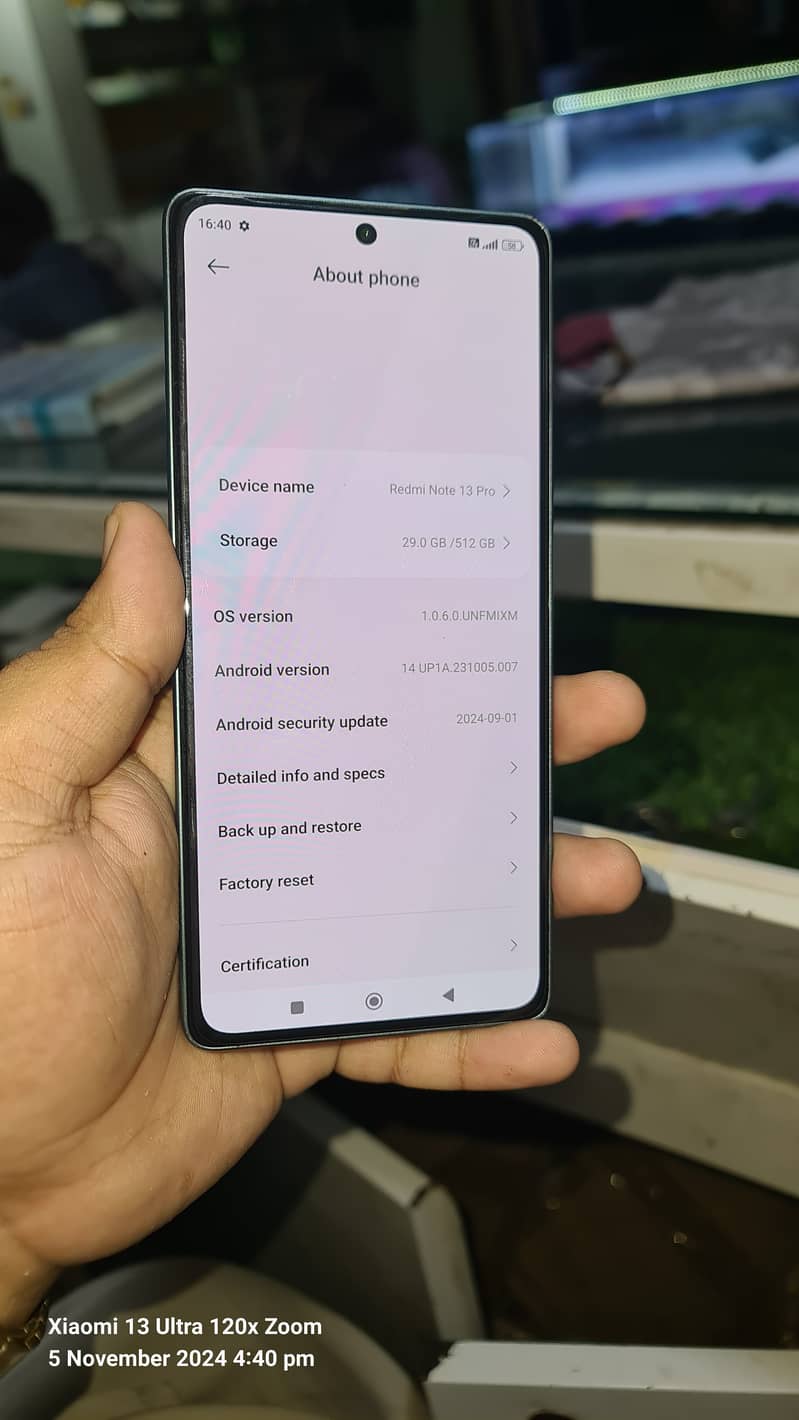 Redmi Note 13 Pro 12gb 512gb box charger original 67w 1
