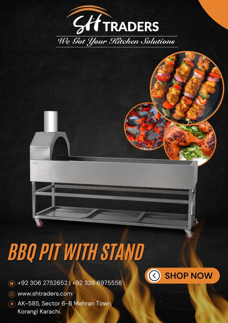 BBQ setup Biryani Counter Pizza setup Bakery  Fast Food 0