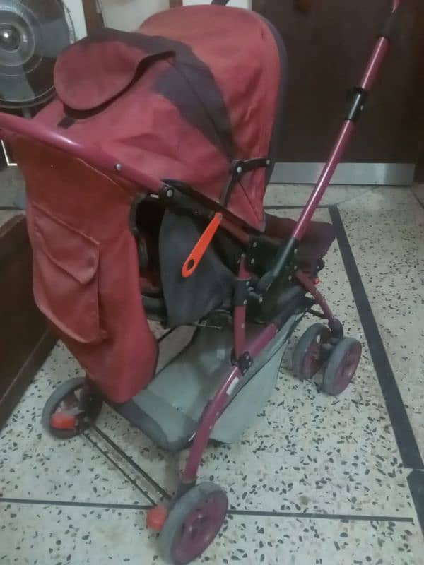 neat and clean baby pram , urgent sell 1