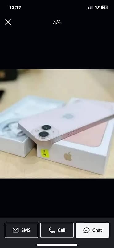 IPHONE 13 pink colour 256gb FU NON PTA WATER PACK 3