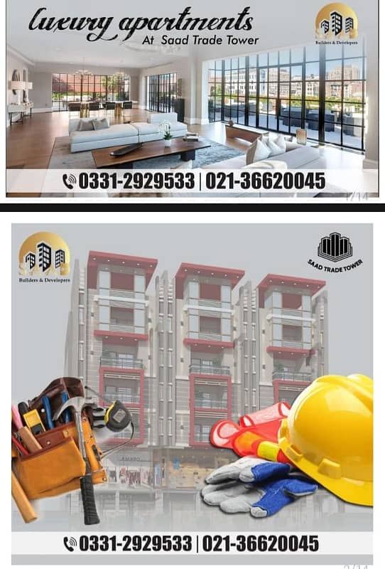 2 Bed dd 1150 Sq. F Apartment available in Different Floor On Installments At Prime Location Of Firdous 4