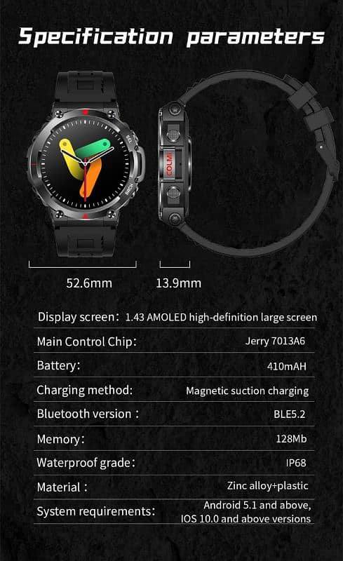 Colmi v70 stylish Gps 10