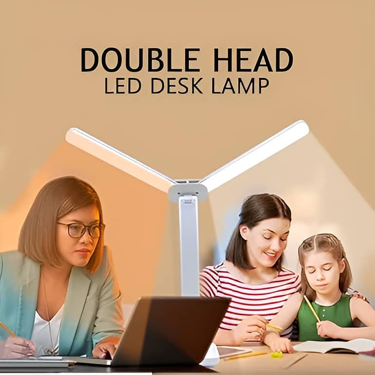 Foldable Double Head Reading Led Desk Lamp Study Lamp 0