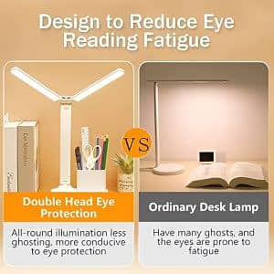 Foldable Double Head Reading Led Desk Lamp Study Lamp 5