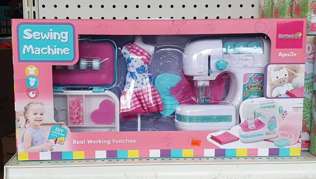 Sewing Machine Set for kids real working functions 0