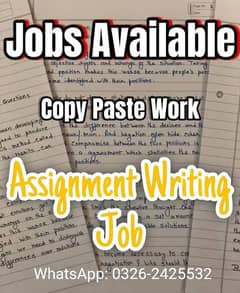 Online earning, part time job, assignment work available