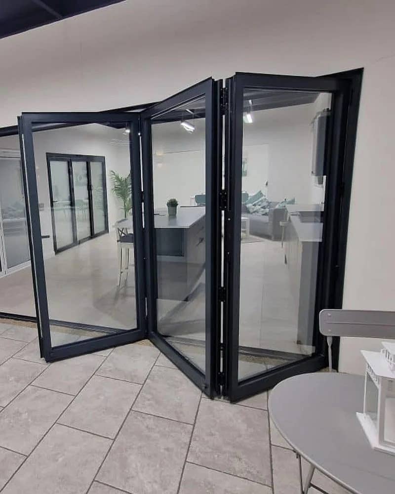 double glazed aluminum window & glass stair terrace openable door 12m 0