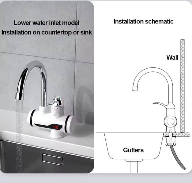 Electric Water Heating Tap For kitchen 3