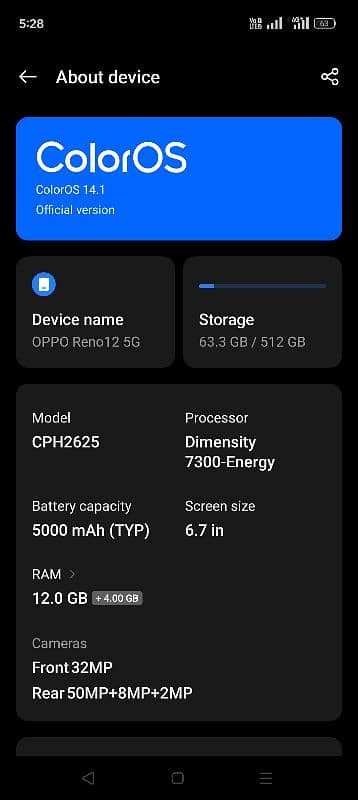 Oppo Reno 12 5G 2