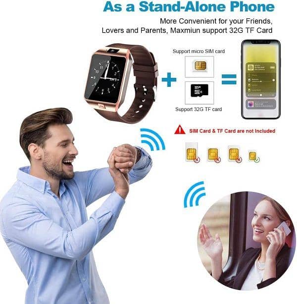 Dz09 Bluetooth Smartwatch, Supported micro Sim card 3