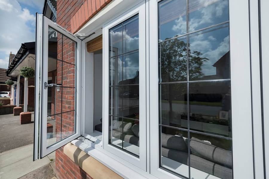 double glazed aluminum window & glass stair terrace openable door 12m 3