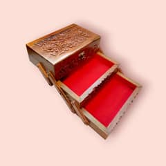 Wooden Jewellery Tralli Box- Size-6x9