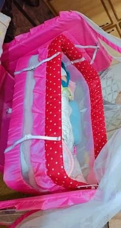 Beautiful Pink in color Baby Cart/Basket/Swing/Jhula