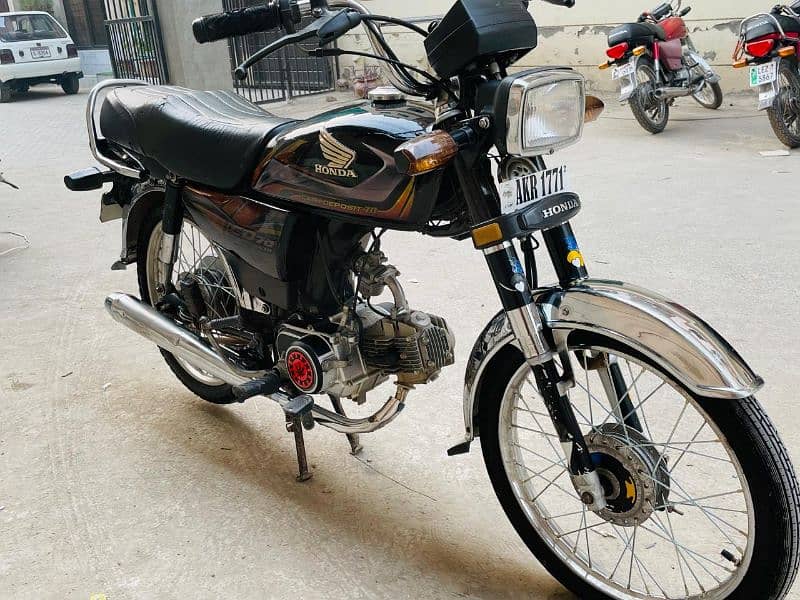 Black Honda CD70 model 2022 Urgent for sale 2