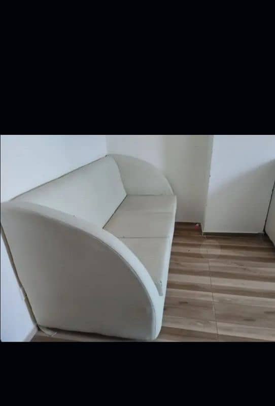 modern 5 seater white leather sofa 0